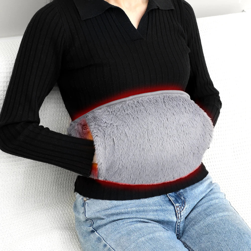 Poche Chauffante CozyHeat – Ventre & Mains 2-en-1