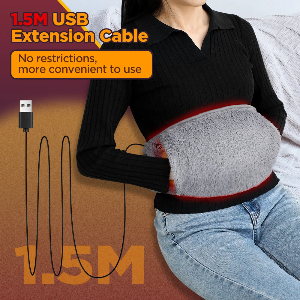 Poche Chauffante CozyHeat – Ventre & Mains 2-en-1